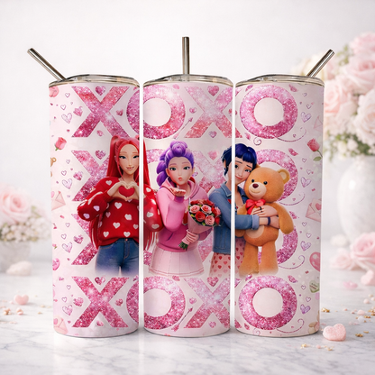 XOXO Valentine K-Pop Demon Hunter Tumbler