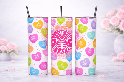 Conversation Hearts Tumbler