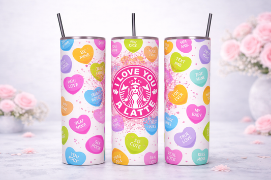 Conversation Hearts Tumbler