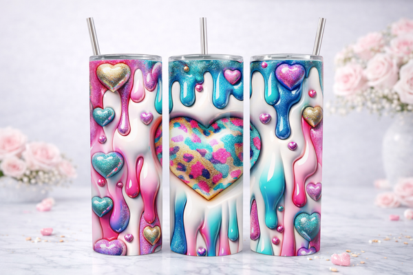 Dripping Heart Tumbler