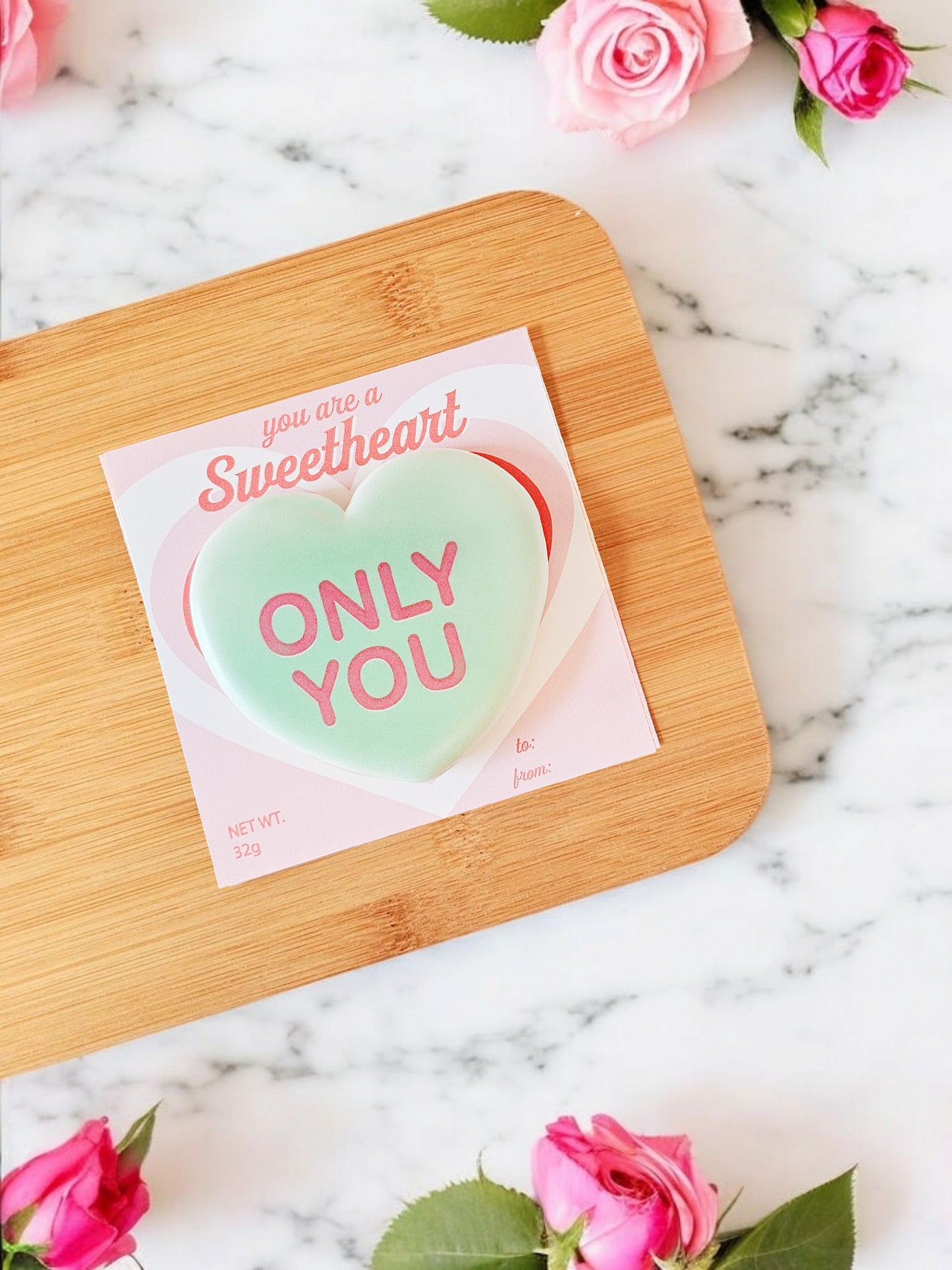 Conversation Heart Cookie Gift (Single)